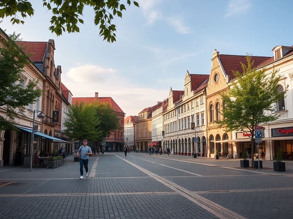 Mapa Stoczka Łukowskiego z zaznaczonymi punktami usługowymi, analizująca infrastrukturę miasta